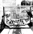 Max Ernst jugando una partida