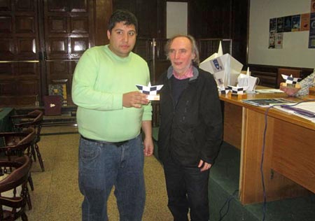 GM Ibragm Khamrakulov, con Fausto Pías
