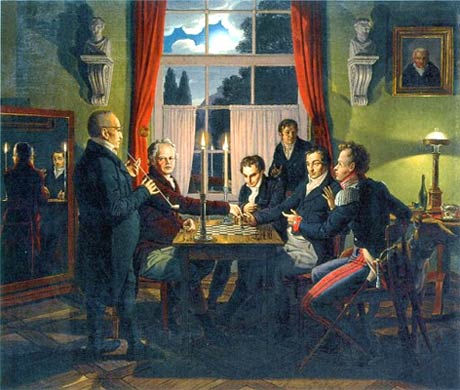 La partida de ajedrez – 1819. Johann Erdmann Hummel