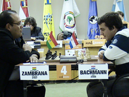 GM paraguayo Axel Bachmann vs GM boliviano Oswaldo Zambrana