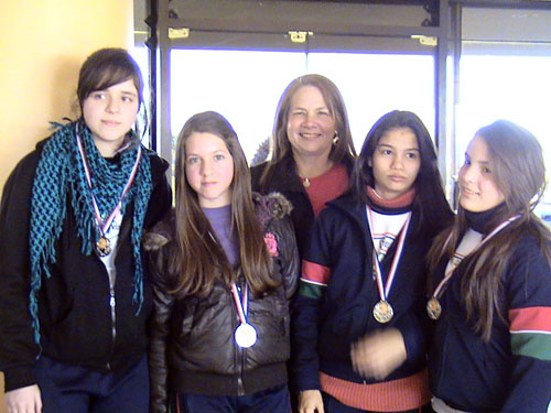 Intercolegial Colegio Verbo Divino Femenino María Belén Verdún, Rossana Alvarenga, Vania Villalba y Florencia Romero.jpg