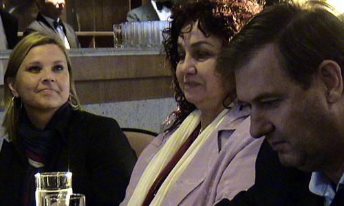 Karina Rodríguez, Gloria Rubín. y Paulo Reichardt