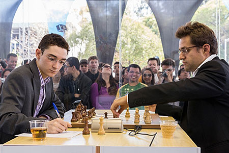 Aronian y Caruana. Ronda 5 