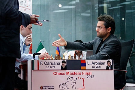 Aronian abandona ante Caruana. Ronda 9 