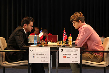 Carlsen vs Bacrot última ronda