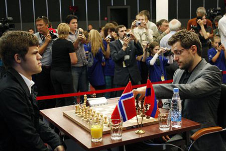 Carlsen y Aronian