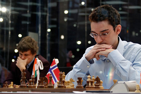 Caruana y Carlsen 