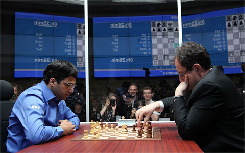 El desempate entre Anand y Kramnik en Moscú 2012 © Anastasya Karlovich