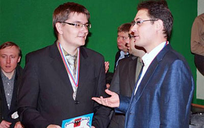 Evgeny Tomashevsky y Peter Leko 2011