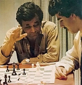Falk y Seirawan, portada de Chess Life noviembre de 1983 ©  William Winter y Chessbase