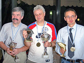 Georgy Evseev, John Nunn y Piotr Murdzia
