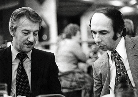 Gligoric y Kavalek en Montreal 1979