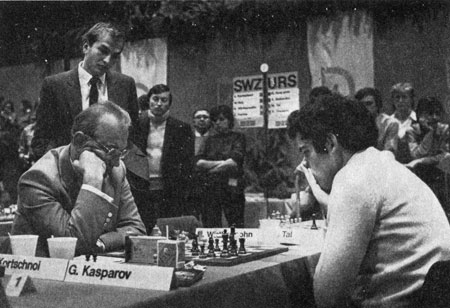 Korchnoi vs Kasparov, Lucerna 1982. Miran Beliavsky y Karpov