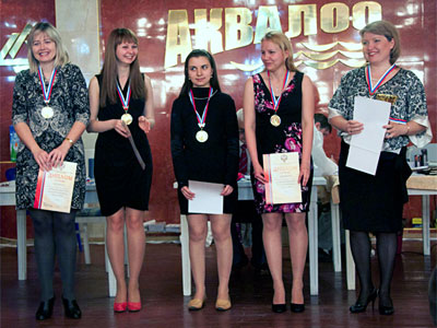 Ladya Kazan: Natalia Zhukova, Nadezhda Kosintseva, Daria Charochkina, Valentina Gunina y Alisa Galliamova