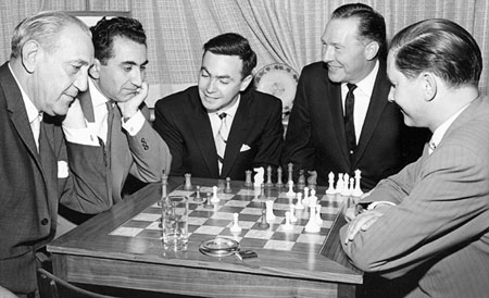 Los ängeles 1963 Panno con Petrosian, Keres y Piatigorsky