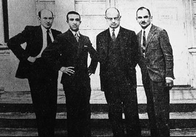 Parte de Polonia en Buenos Aires 1939, Miguel Najdorf y Saviely Tartakower en el centro
