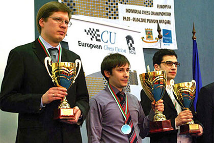 Podio Malakhov, Jakovenko y Fressinet Foto © Svoboda Chankova www.eicc2012