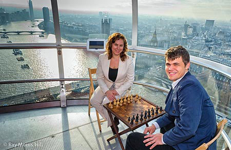 Polgar y Carlsen 