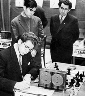 Spassky Tal y Petrosian en Riga 1958