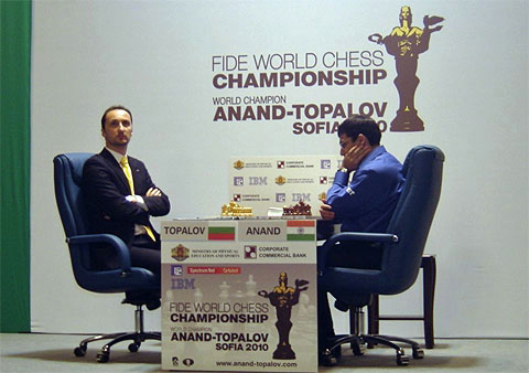 Topalov y Anand en Sofia 2009